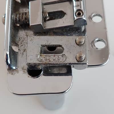 1970s Vintage Fender USA Stratocaster Bridge w/Original Saddles, screws & springs image 6
