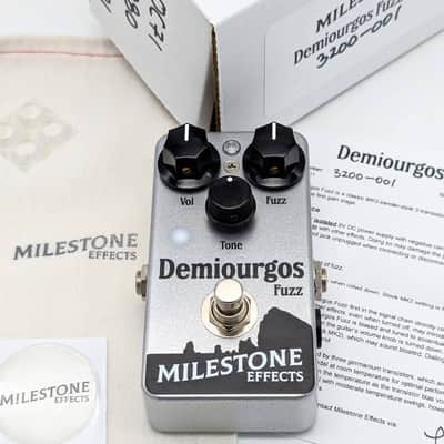 Milestone Effects Demiourgos Fuzz MK2 Bender Style Germanium Philips OC71 2N280 71 280 R.01 Tone MkII Tonebender image 8