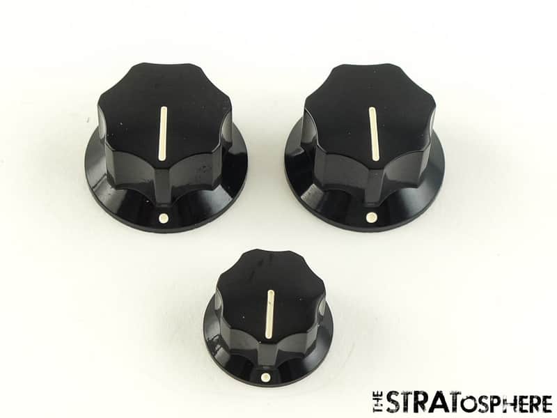 Fender Player II Jazz Bass GUITAR KNOBS, Volume Tone Knobs, Black! image 1