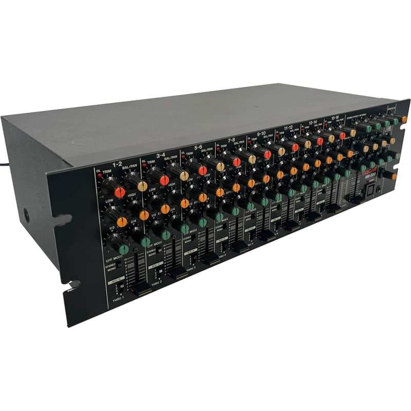 1980s TASCAM MM-200 16-Channel Rackmount Keyboard / Line Mixer…