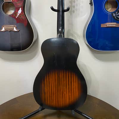 Harmony Stella Vintage 1950’s Parlor Sunburst Acoustic Guitar Made in USA image 7