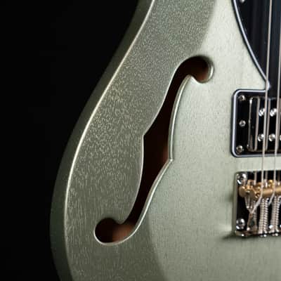 PRS S2 Vela Satin Semi-Hollow Electric Guitar - Mavis Mint Metallic image 4