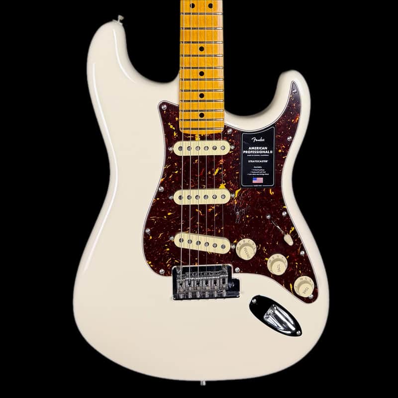 Fender American Professional II Stratocaster in Olympic White w/ Deluxe Hardcase image 1