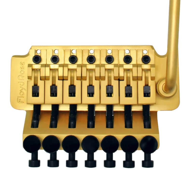 Genuine Floyd Rose 1000 Series Original-Style 7 String Tremolo System - Satin Gold image 1