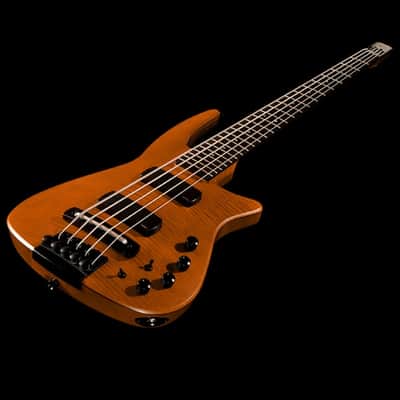 NS Design CR5 Radius Bass Guitar - Amber Satin image 2