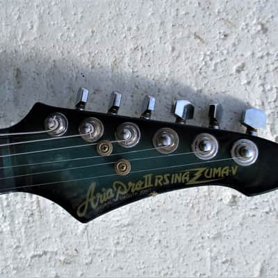 Aria Pro II RS Inazuma V Guitar, 1983,  Japan,  Matsumoku , Maxon MMK 45 PU's,  Blueburst,  Cool image 2