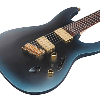 Ibanez S Axe Design Lab Multi-scale 6 String Electric Guitar - Midnight Arctic Ocean Matte (SML721MAM) image 9