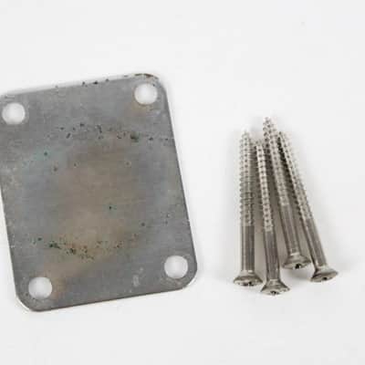 1954 Vintage Fender Telecaster 4-Bolt NECKPLATE USA Tele 1950s image 4