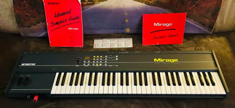 Ensoniq Mirage 8-Bit Sampler Keyboard – Excellent Condition – OLED Gotek Mod & Manuals - Rare Collector Package image 1