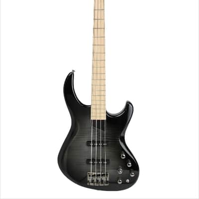 MTD Kingston Kingston Saratoga Deluxe 4 Trans Black Burst Gloss, Maple Fretboard image 5
