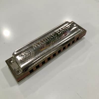 Vintage Pre-War Hohner Marine Band 1896 Harmonica, Star of David, Made in Germany- Key of F image 3
