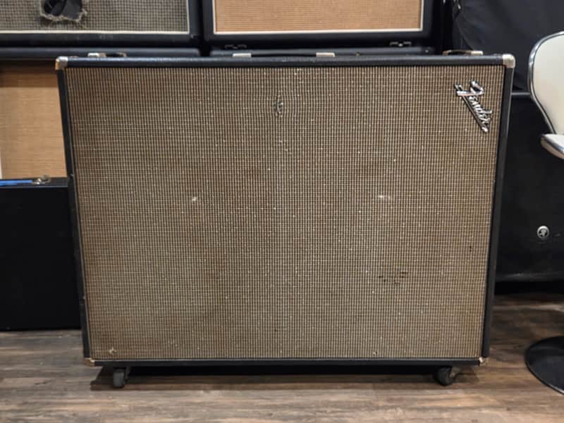Vintage 1960s Fender Bassman/Showman 2x12" Cabinet w/ Roland Jazz Chorus Speakers image 1