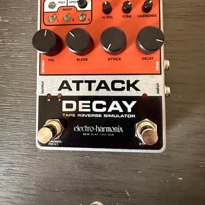 Electro-Harmonix Attack Decay Reverse Tape Simulator 2019 - Present - Orange / Black image 2