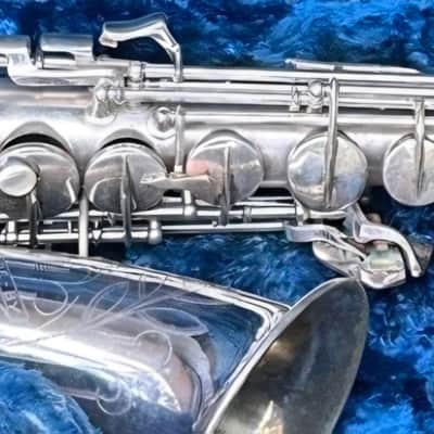 RARE silver plated Conn 6M VIII Naked Lady professional alto saxophone RTH image 5