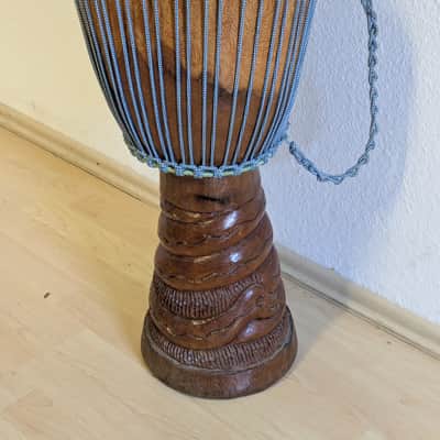 Hand-Carved West African Djembe – 65 cm – 27 cm Head – Natural Goatskin image 1