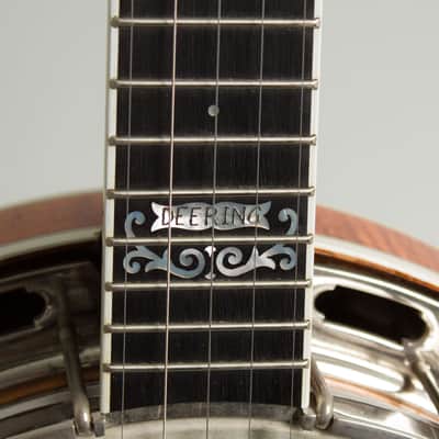 Deering Banjo Company  John Hartford 24 fret Model made for, owned and played by John Hartford 5 String Resonator Banjo (1982), ser. #1702, original black rigid foam case. image 17