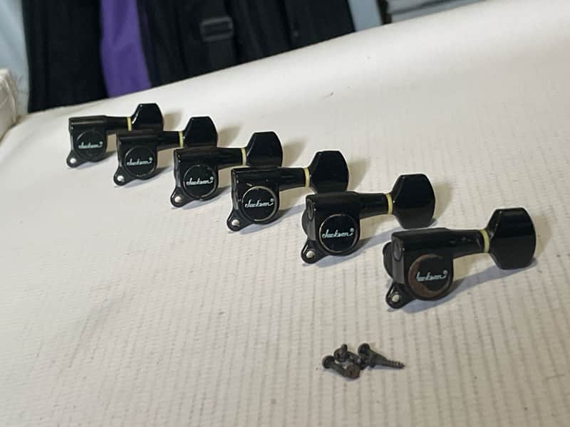 1980's Japan Charvel Jackson Model Series R Logo Tuners Tuning Pegs 6 In Line image 1