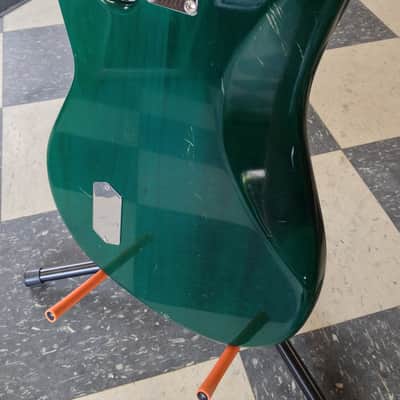 1985 1986 Music Man Sabre Unlined Fretless Trans Green image 8