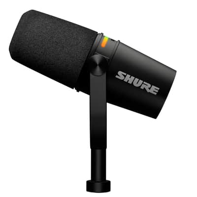 Shure MV7+ Podcast Dynamic Microphone. OBS Certified, Enhanced Audio, LED Touch Panel, USB-C & XLR Outputs, Auto Level Mode, Digital Pop Filter, Reverb Effects, Podcasting, Streaming, Recording -Black image 8