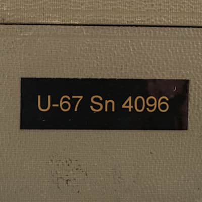 Vintage Neumann U 67 Tube Microphone, S/N: 4096 image 7