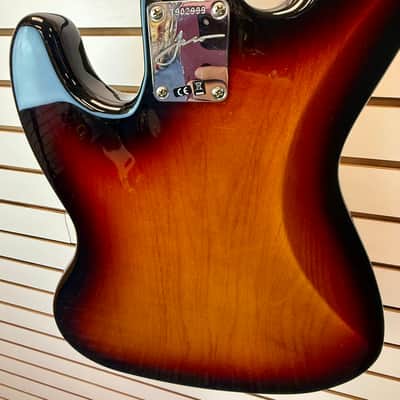 Fender Jaco Pastorius Fretless 4 String Bass, 3 Color Sunburst with Case - Pre Owned image 7