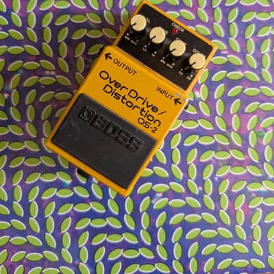 Boss OS-2 OverDrive/Distortion (Silver Label) 1990 - Present - Yellow image 1