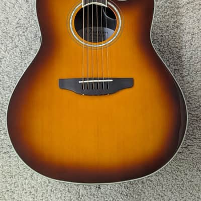 Ovation Celebrity Traditional Mid-Depth Acoustic Electric Guitar, CS24-1 - Sunburst image 3