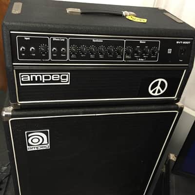 1980s Ampeg SVT-200T Solid-State Head & SVT810E 8x10 Cab image 6