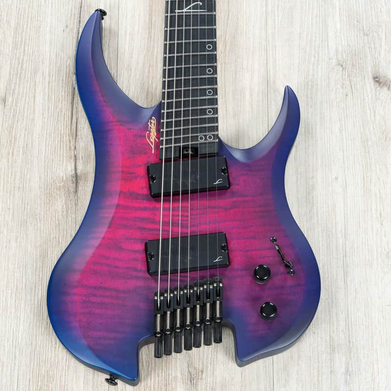 Legator G7FSS Ghost 7 Super Shred Multi-Scale 7-String Headless Guitar, Hyper Nova Blue image 1