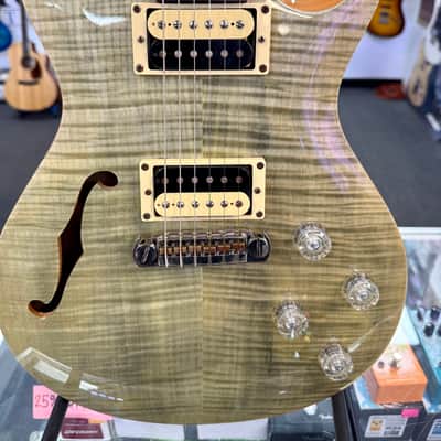 PRS SE Zach Myers Semi Hollow Electric, Trampas Green with Gig Bag - Pre Owned image 2