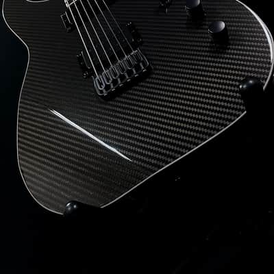 Harcom Guitars Vega Baritone, Carbon Fiber Top Custom Shop Super Strat, Extended Range image 11