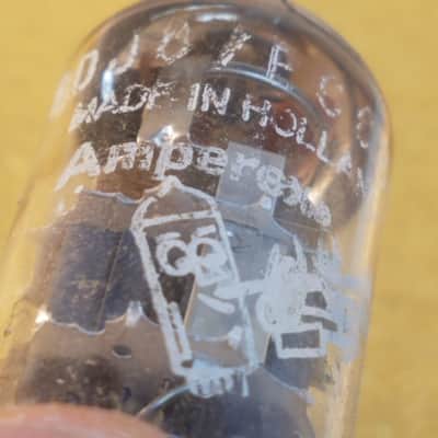 Amperex 6DJ8 tNOS AT1000 TESTED Vacuum Tube Heerlen Small Halo Getter rare Treble Clef Bugle Boy T4TCbb ECC88 dual triode 1960-1966 image 6