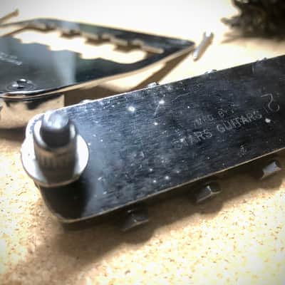 Stars Guitars Alembic Brass Bass Bridge 1970s Rickenbacker / Guild Starfire Replacement Bridge image 8