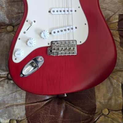Fender Stratocaster Highway One USA LH Left Hand 2004 - Crimson Red Transparent Nitro Finish American Strat image 21