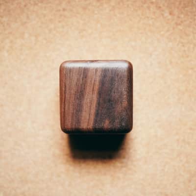 Premium Ebony Bridge Pins with Abalone Inlays & Walnut Wooden Box image 4