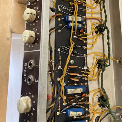 Fender Tremolux 6G9-A 1963 30-Watt Head only Blonde image 8