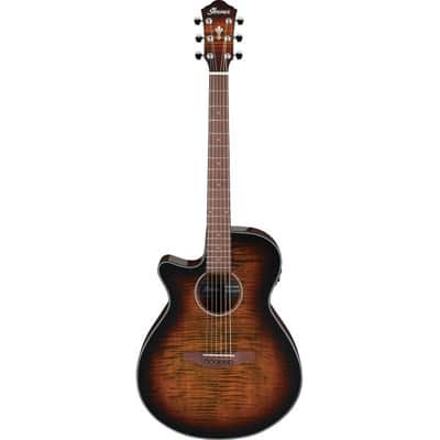 IBANEZ AEG70L-TIH Lefthand Elektro-Akustik-Gitarre tiger burst gloss image 1