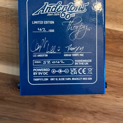 NEW ThorpyFX Six Zero Trem Fuzz Andertons 60th Anniversary Edition 042/200 image 5