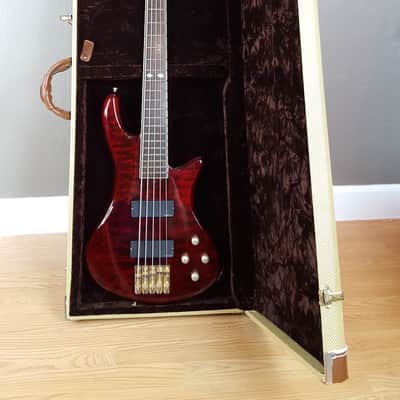 Immagine Schecter Diamond Series Elite 5 String Bass Black Cherry - 14