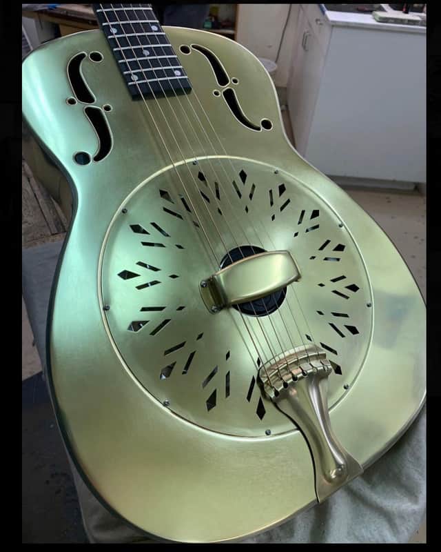 National Reso-Phonic RAW Brass 14 Fret 2025 - IN STOCK NOW! image 1