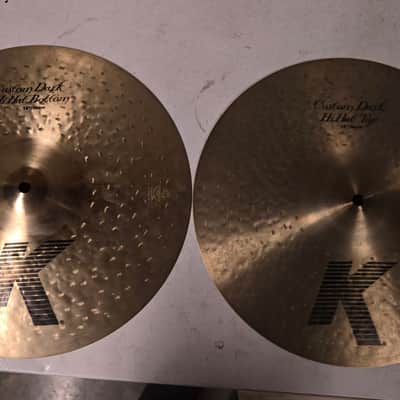 Zildjian 14" K Custom Dark Hi-Hat Cymbals (Pair) image 1