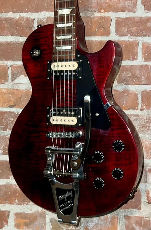 Sweet 2013 Gibson Les Paul Studio Deluxe II Wine Red, Upgraded Bigsby OHSC image 1