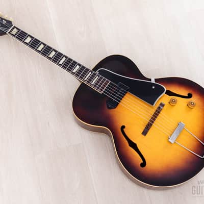 1955 Gibson ES-130 Vintage Archtop Electric Guitar Sunburst w/ Case, ES-125 image 11