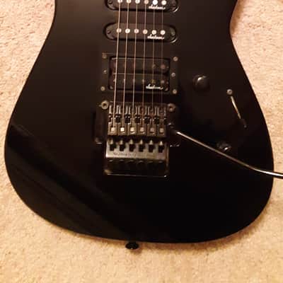 Vintage 1994 JACKSON Pro Series DK2- Dinky - MIJ - Gloss Black - All original with J80 pickup - licensed Floyd Rose tremolo- Grover- made in JAPAN image 2