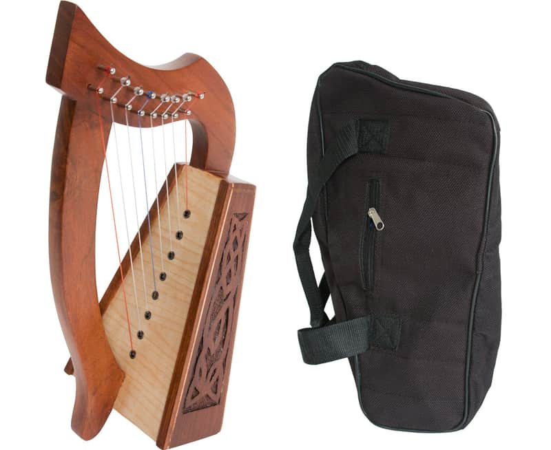 Roosebeck Lily Harp 8-string - Knotwork Design + Gig Bag image 1