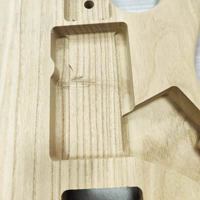 Unfinished Poplar Wood Stratocaster Strat Style Body image 18