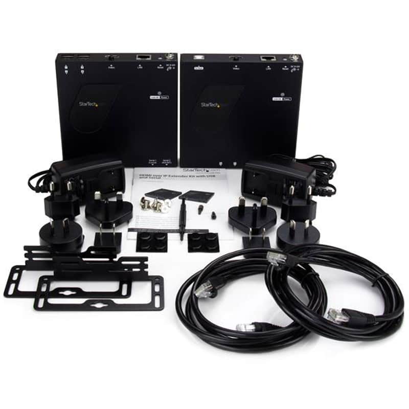 StarTech HDMI and USB over IP LAN Ethernet Extender Kit image 1