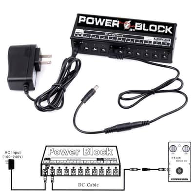 MEC Power Block HB/10 Power Supply 10 Isolated Output 9V 12V 18V Effect Pedal Power Supply image 2
