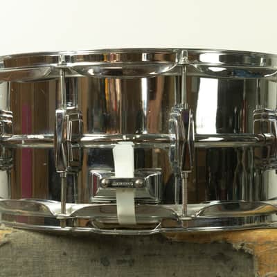 1980s Ludwig 6.5x14 LM402 Supraphonic Snare Drum image 9