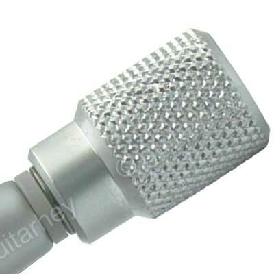 NEW (6) Genuine Hipshot Industrial Knurled Tuner Buttons w/ Screws, SATIN CHROME image 1